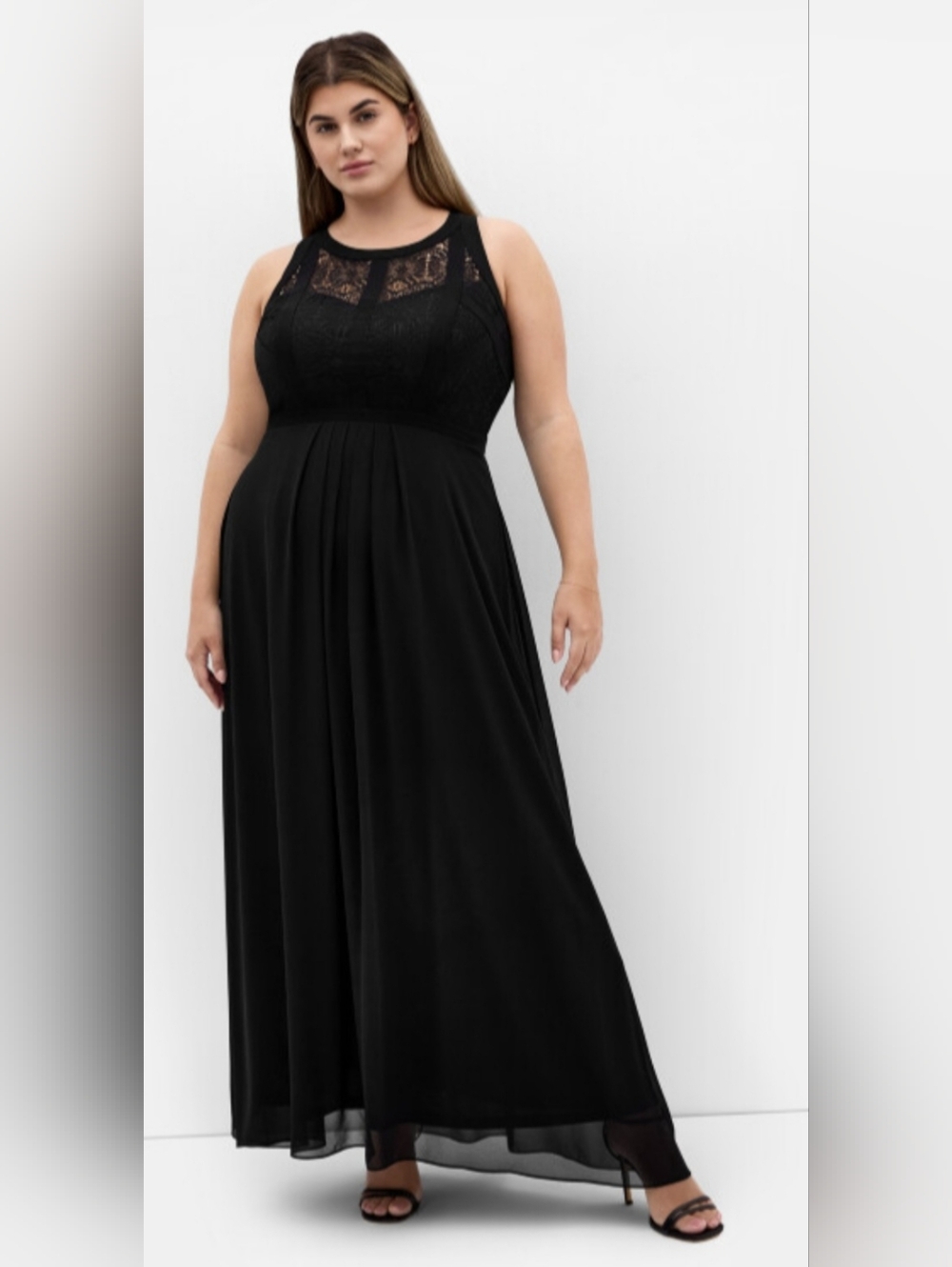 City Chic Panelled Bodice Maxi Dress NWT Size 14 Formal Wedding Guest